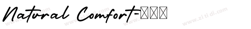 Natural Comfort字体转换